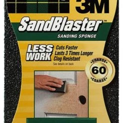 3M SandBlaster Sanding Sponge, 3-3/4″ x 2-5/8″ x 1″ -Home Improvement Sales Shop 3792276 60 1