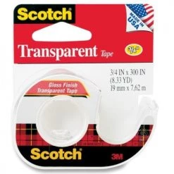 3M Scotch Transparent Tape - 3/4" x 300"