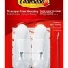 3M Command Adhesive Hook - White w/Metal Hook -Home Improvement Sales Shop 3793725 1 1