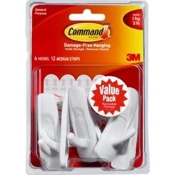 Command Medium Hooks 6 Pack