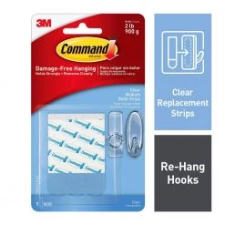 3M Command Medium Refill Strips - 9 Pack