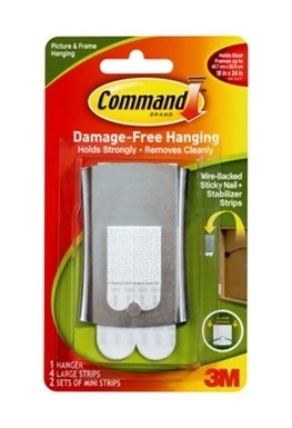 Command Stick Nail Wire-Back Hanger 3 Command Stick Nail Wire-Back Hanger