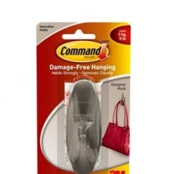 Command Designer Large Hook - Brushed NIckel