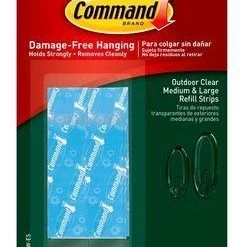 3M Command Outdoor Clear Refill Strips