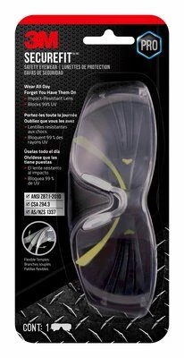 3M SecureFit™ 400 Safety Eyewear - Clear 4 3M SecureFit™ 400 Safety Eyewear - Clear - Image 2