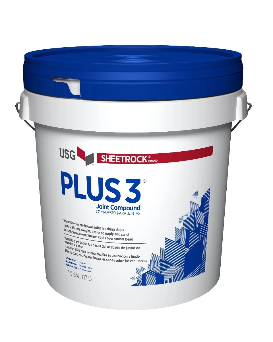 US Gypsum Sheetrock Brand Plus 3 Joint Compound - 4.5 Gallon 3 US Gypsum Sheetrock Brand Plus 3 Joint Compound - 4.5 Gallon