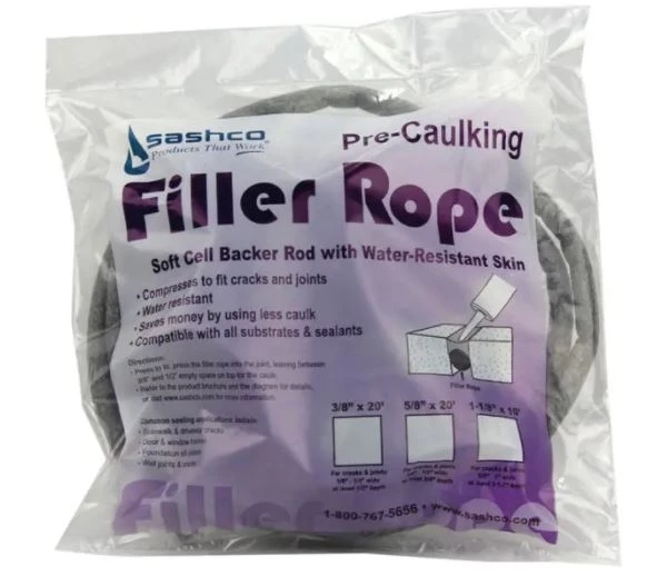 Sashco Filler Rope Pre-Caulking Soft Cell Backer Rod 3 Sashco Filler Rope Pre-Caulking Soft Cell Backer Rod