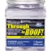 Sashco Through The Roof Clear Elastomeric Roof Sealant, 1 Qt. 1 Sashco Through The Roof Clear Elastomeric Roof Sealant, 1 Qt. -Home Improvement Sales Shop 38250097