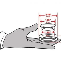 Shepherd Hardware Umbrella Hole Ring Clear Set -Home Improvement Sales Shop 38310050 1