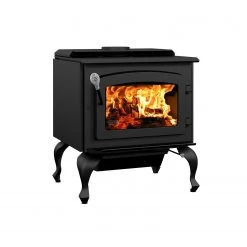 Drolet Escape 1800 Wood Stove on Legs with Black Door