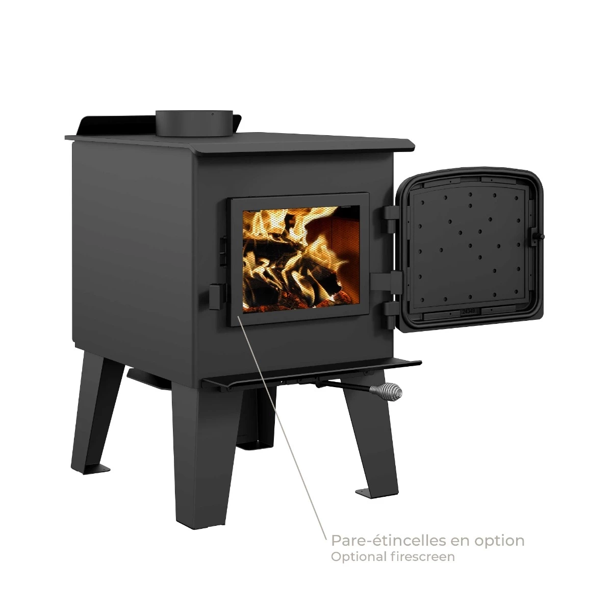 Drolet Fox Wood Stove 4 Drolet Fox Wood Stove - Image 2