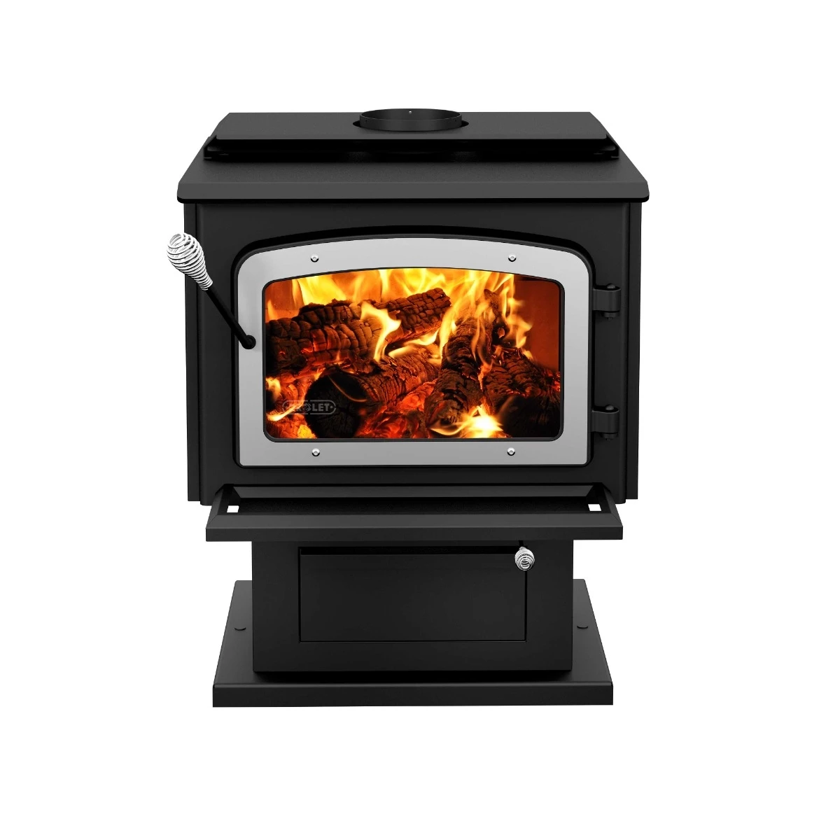 Drolet Escape 1800 Wood Stove with Brushed Nickel Door 4 Drolet Escape 1800 Wood Stove with Brushed Nickel Door - Image 2