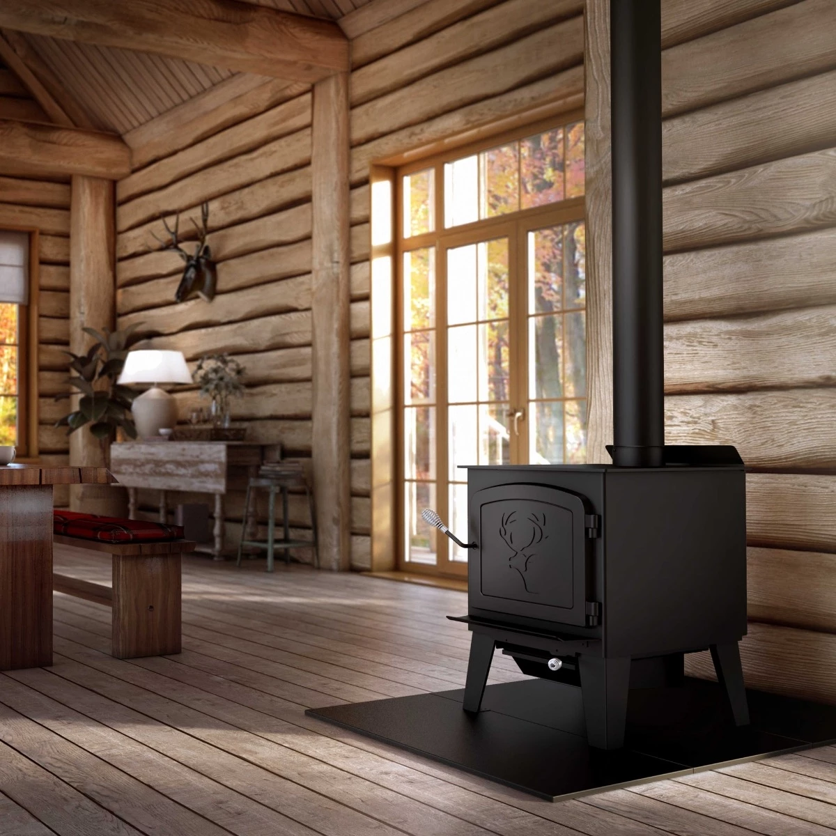 Drolet Black Stag II Wood Stove 9 Drolet Black Stag II Wood Stove - Image 7
