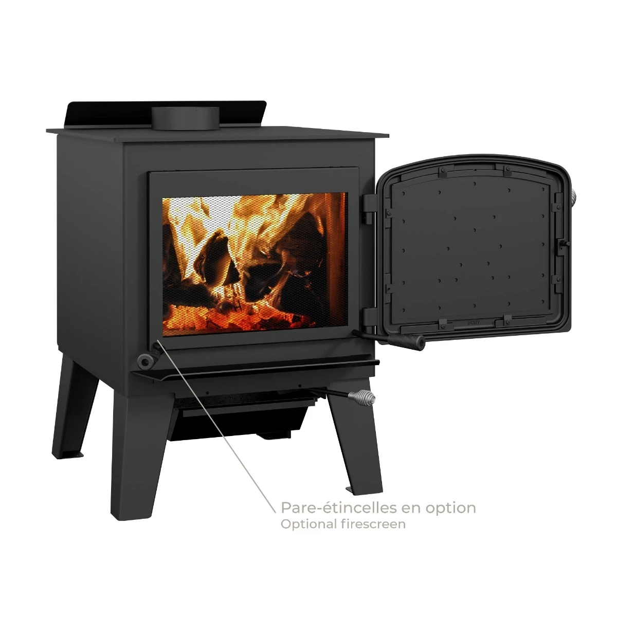 Drolet Black Stag II Wood Stove 4 Drolet Black Stag II Wood Stove - Image 2
