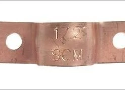 Sioux Chief 2-Hole Tube Strap - Copper Plated