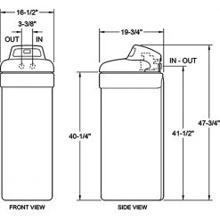 Ecopure 42,000 Grain Capacity Water Softener