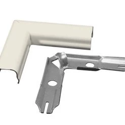 Wiremold B-6 500 Series Metal Surface Raceway 90° Flat Elbow, Ivory