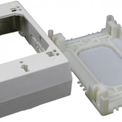 Wiremold NM3 Plastic On-Wall Deep Box, Ivory