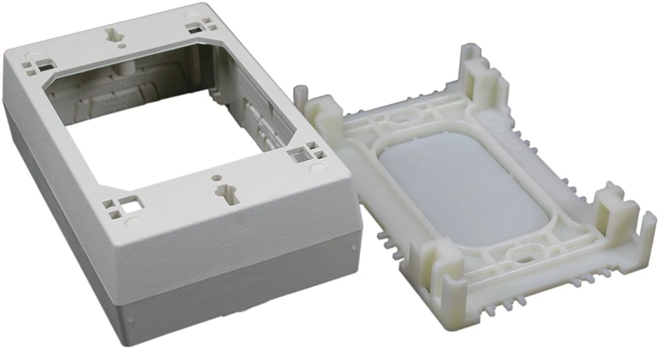 Wiremold NM3 Plastic On-Wall Deep Box, Ivory 3 Wiremold NM3 Plastic On-Wall Deep Box, Ivory