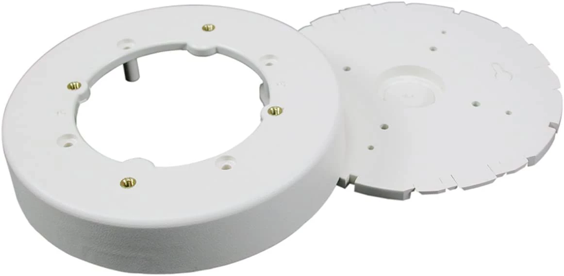 Wiremold NM4 Plastic Nonmetallic Raceway, On-Wall Circular Box, Ivory 3 Wiremold NM4 Plastic Nonmetallic Raceway, On-Wall Circular Box, Ivory