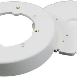 Wiremold NM4 Plastic Nonmetallic Raceway, On-Wall Circular Box, Ivory