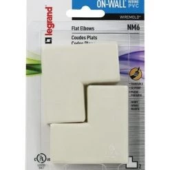 Wiremold NM6 CordMate Flat Elbow – 2 Pack