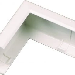 Wiremold NM8 Non-Metallic PVC Raceway Outside Elbow, Ivory