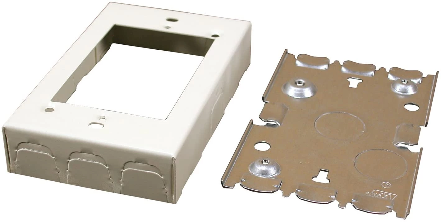 Wiremold B-2 500 Series Switch/Outlet Box, Ivory 3 Wiremold B-2 500 Series Switch/Outlet Box, Ivory