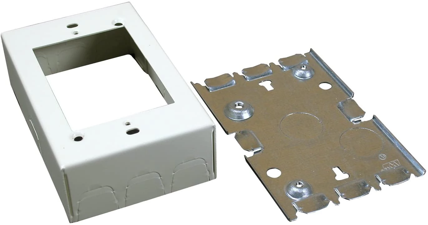 Wiremold B3 500 Series Metal Raceway, Deep Box, Ivory 3 Wiremold B3 500 Series Metal Raceway, Deep Box, Ivory