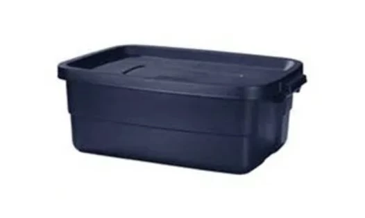 Rubbermaid Roughneck Storage Tote, Dark Indigo Metallic, 10-Gallons 3 Rubbermaid Roughneck Storage Tote, Dark Indigo Metallic, 10-Gallons