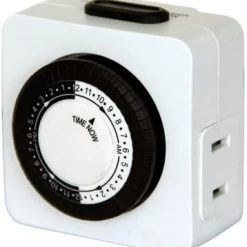 Tru Guard Indoor 24-Hour Mechanical Timer with 2-Outlets, 125V