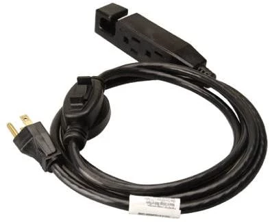 Master Electrician 6 Foot 16/3 Black Extension Cord 4 Master Electrician 6 Foot 16/3 Black Extension Cord - Image 2