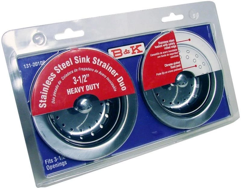 B & K Mueller Basket Sink Strainer - 2 Pack 3 B & K Mueller Basket Sink Strainer - 2 Pack