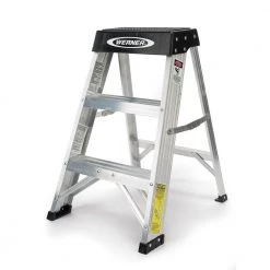 Werner 2 Foot Aluminum Step Stool - 300 lbs -Home Improvement Sales Shop 4450615 5 1