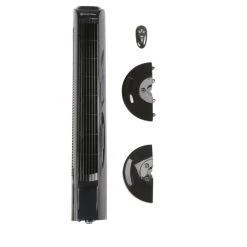 Comfort Zone 31" Tower Oscillating Fan with Remote, Black -Home Improvement Sales Shop 44570009 4 1