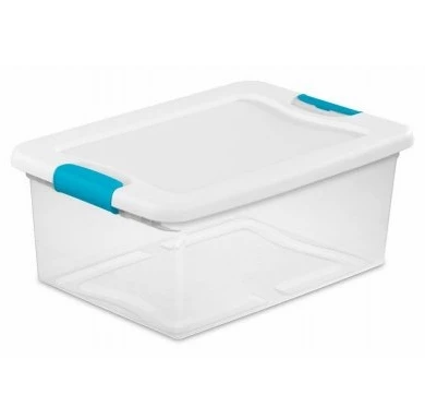 Sterilite Latching Storage Box See-Thru Base, 15-qt 3 Sterilite Latching Storage Box See-Thru Base, 15-qt