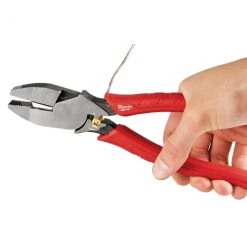 Milwaukee 9" Comfort Grip High Leverage Lineman's Pliers w/Crimper -Home Improvement Sales Shop 48 22 6100 2
