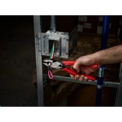 Milwaukee 9" Comfort Grip High Leverage Lineman's Pliers w/Crimper -Home Improvement Sales Shop 48 22 6100 a