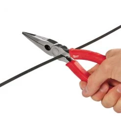 Milwaukee 8" Comfort Grip Long Nose Pliers -Home Improvement Sales Shop 48 22 6101 4