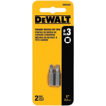 DeWalt Square Recess Bit Tips 3 DeWalt Square Recess Bit Tips
