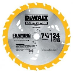 DeWalt Small Diameter Construction Saw Blades DW3176 7 1/4 in,36 -Home Improvement Sales Shop 480202 2