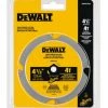 DeWalt DWA412PCD 4 1/2 Inch 4T Fiber Cement Cutting Circular Saw Blade -Home Improvement Sales Shop 481301