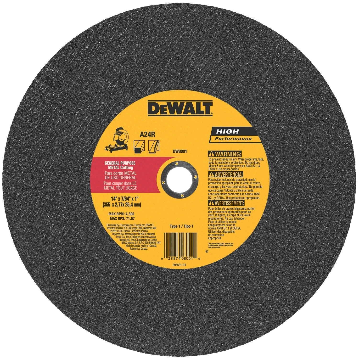 DeWalt Metal Cutting Chop Saw Wheels Type 1 3 DeWalt Metal Cutting Chop Saw Wheels Type 1