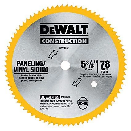 DeWalt Paneling and Vinyl Cutting Steel Saw Blade 3 DeWalt Paneling and Vinyl Cutting Steel Saw Blade