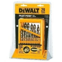 DeWalt 29 Piece Pilot Point Set Metal Index -Home Improvement Sales Shop 487500 2