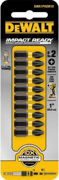 DeWalt Flextorq Screwdriving Bit PH2 Tip 3 DeWalt Flextorq Screwdriving Bit PH2 Tip