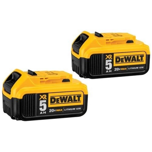 DeWalt 20V Max Premium XR 5.0AH Lithium Ion 2 Pack 3 DeWalt 20V Max Premium XR 5.0AH Lithium Ion 2 Pack