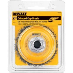 DeWalt 3" X 5/8"-11 HP .014 Carbon Crimp Wire Cup Brush -Home Improvement Sales Shop 488813 2