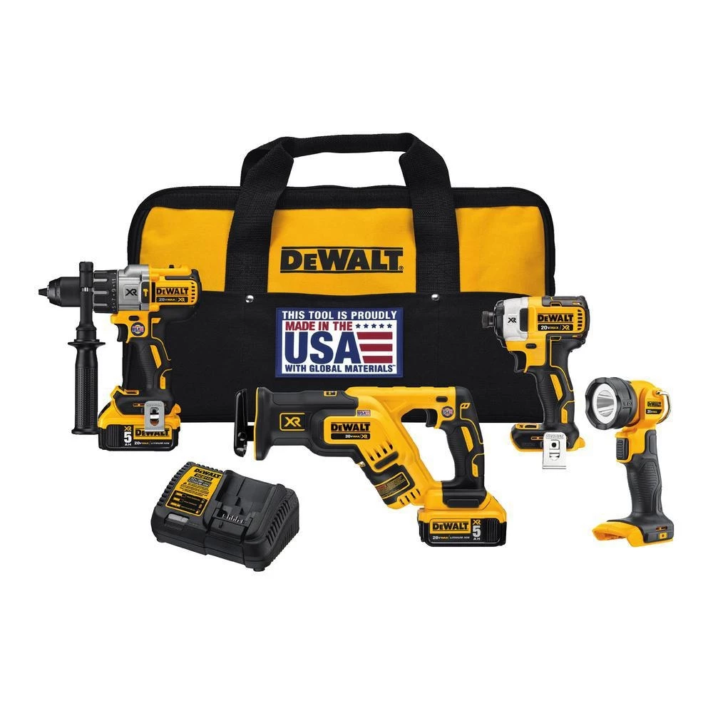 DeWalt 20-Volt MAX Cordless 4 Tool Combo Kit 3 DeWalt 20-Volt MAX Cordless 4 Tool Combo Kit