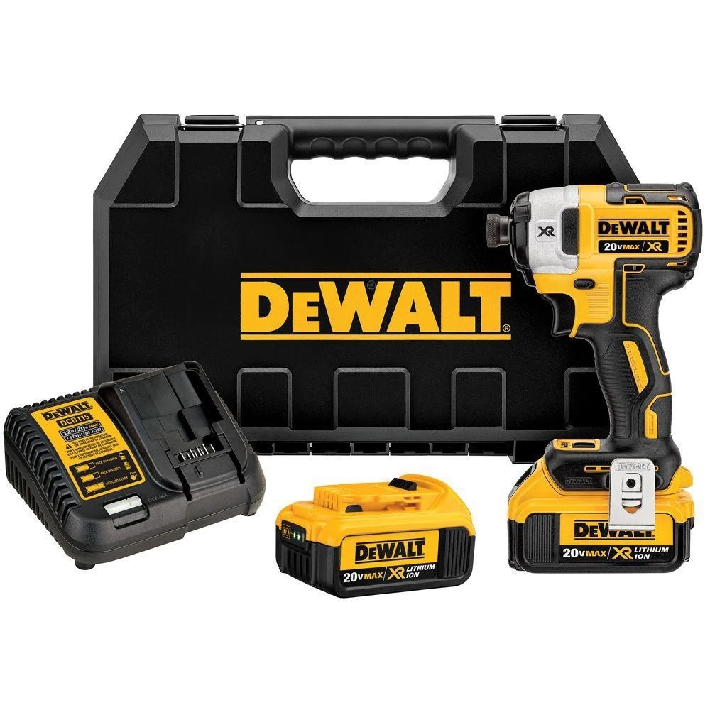 DeWalt 20V Max XR 1/4" 3 Speed Impact Driver Kit 3 DeWalt 20V Max XR 1/4" 3 Speed Impact Driver Kit